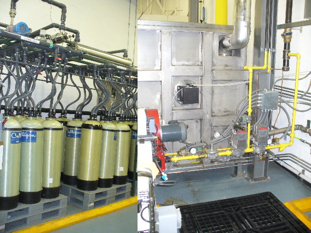 Design of process water system for production needs